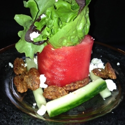 Watermelon Cylinder Salad